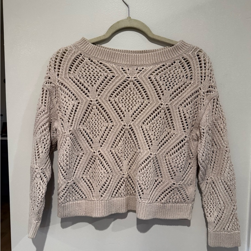 Old Navy Women's Light Tan Knit Sweater